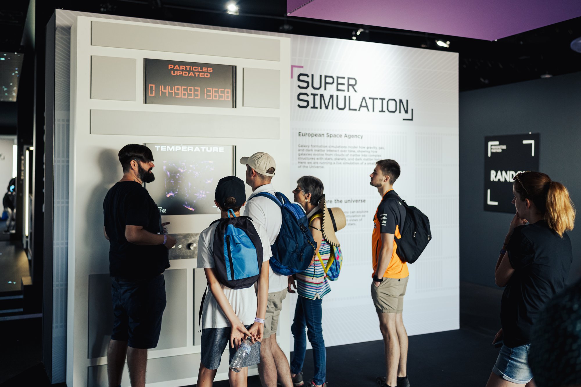 Interactive SWIFT simulation exhibit